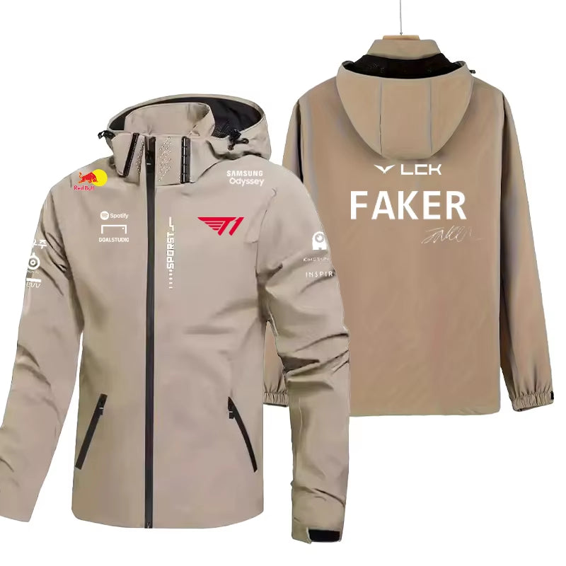 2025 New T1 RED BULL Esports Team Uniform Jacket League Of Legends World Finals Jersey Jacket LOL Games Faker Fan Support Men Cl