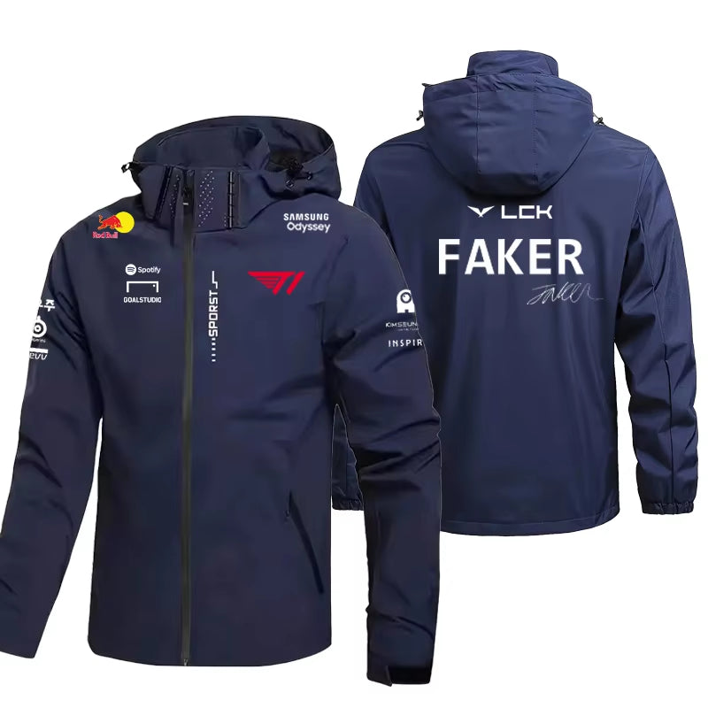 2025 New T1 RED BULL Esports Team Uniform Jacket League Of Legends World Finals Jersey Jacket LOL Games Faker Fan Support Men Cl