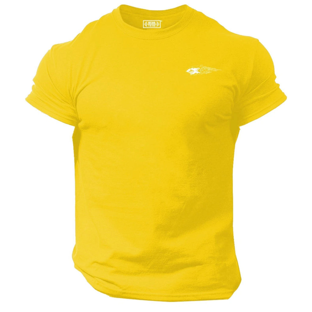 Shark T Shirt Pocket Gym Clothing Bodybuilding Training Workout Exercise MMA Top