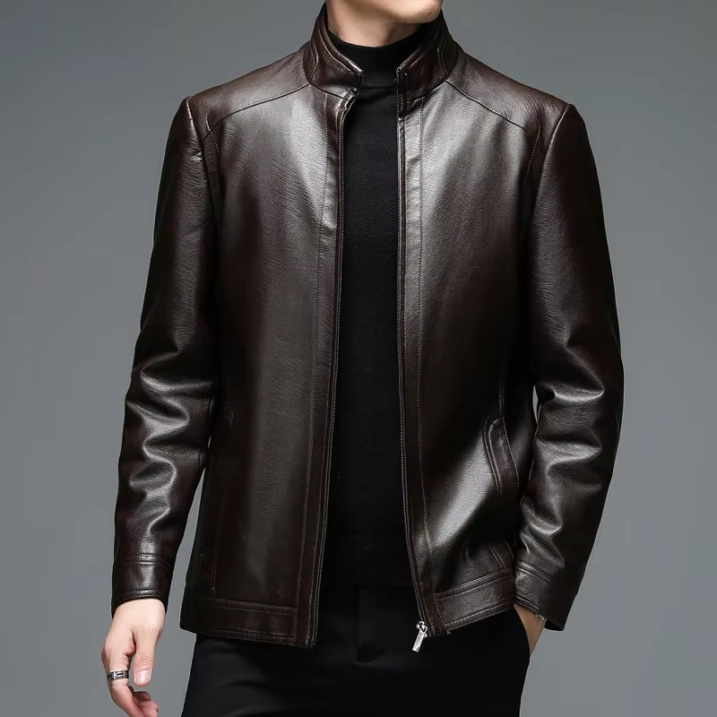 Genuine Leather Jacket Men Clothing Spring Goatskin Jackets for Man Business Casual Thin Coats Jaqueta Masculina Couro Legitimo