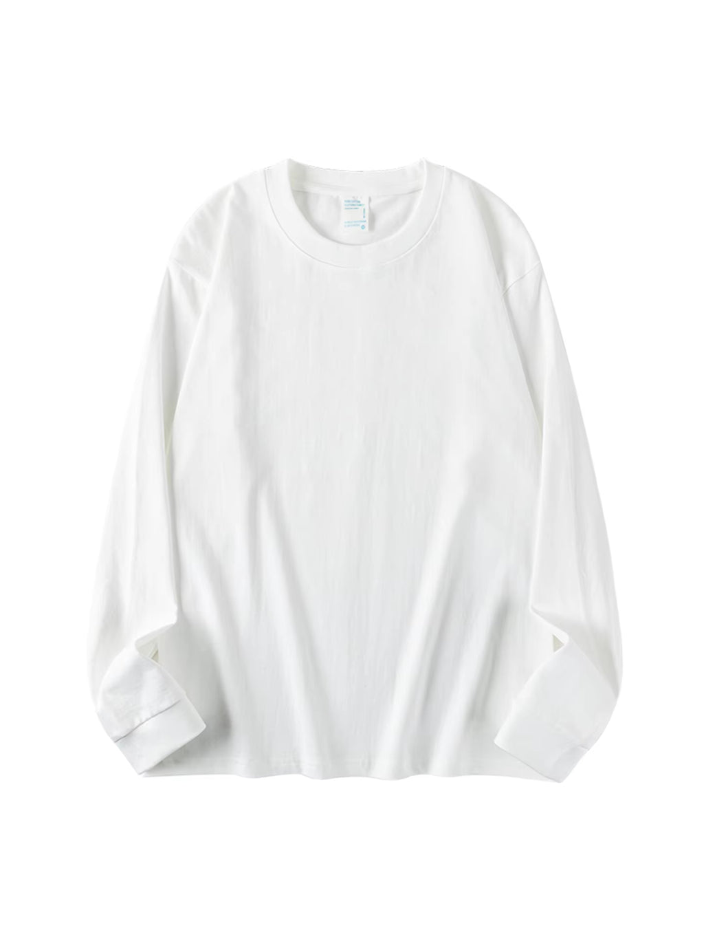 00G Heavyweight Pure Cotton Solid Color Long Sleeve T-Shirt for Men and Women, Loose Fit Versatile Base Shirt Top