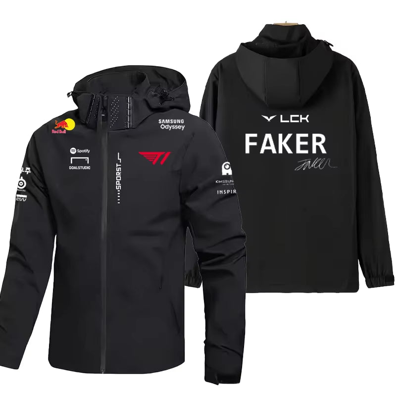 2025 New T1 RED BULL Esports Team Uniform Jacket League Of Legends World Finals Jersey Jacket LOL Games Faker Fan Support Men Cl