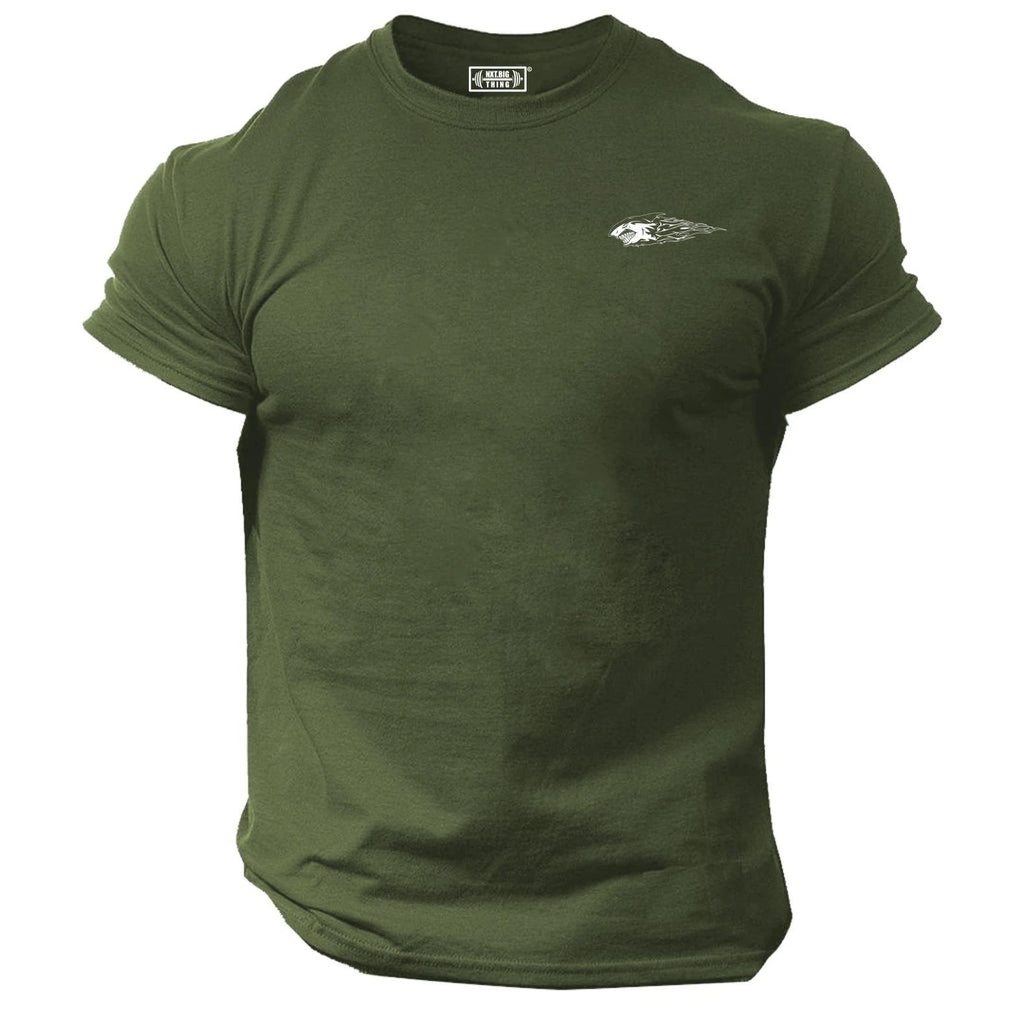 Shark T Shirt Pocket Gym Clothing Bodybuilding Training Workout Exercise MMA Top