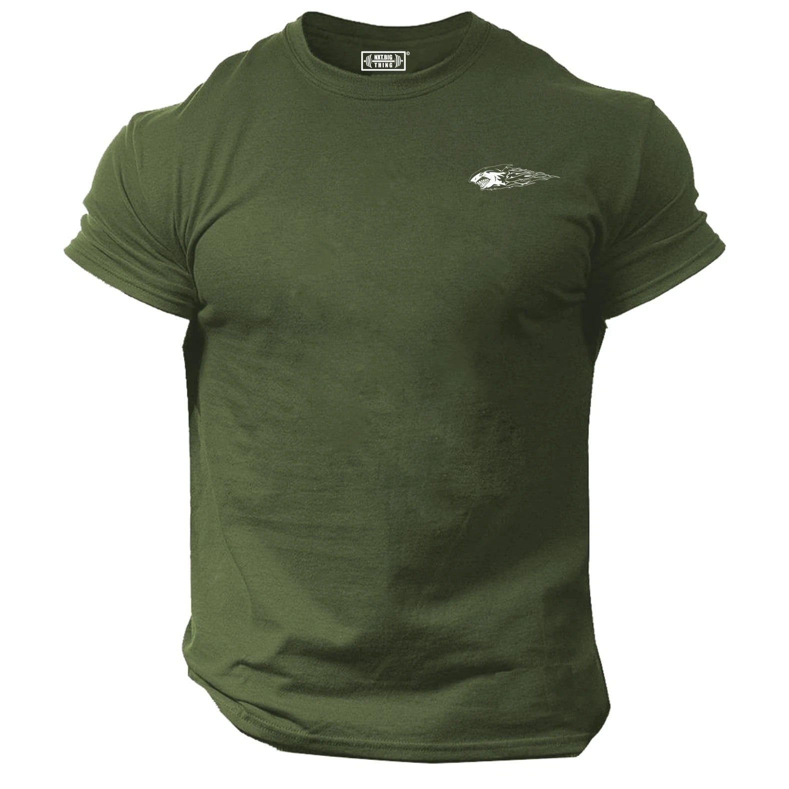 Shark T Shirt Pocket Gym Clothing Bodybuilding Training Workout Exercise MMA Top