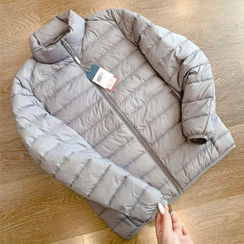 Ultra-Light down Cotton Jaet Men's Autumn Winter Warmth Slim Fit Long Sle Non-Hooded Traditional